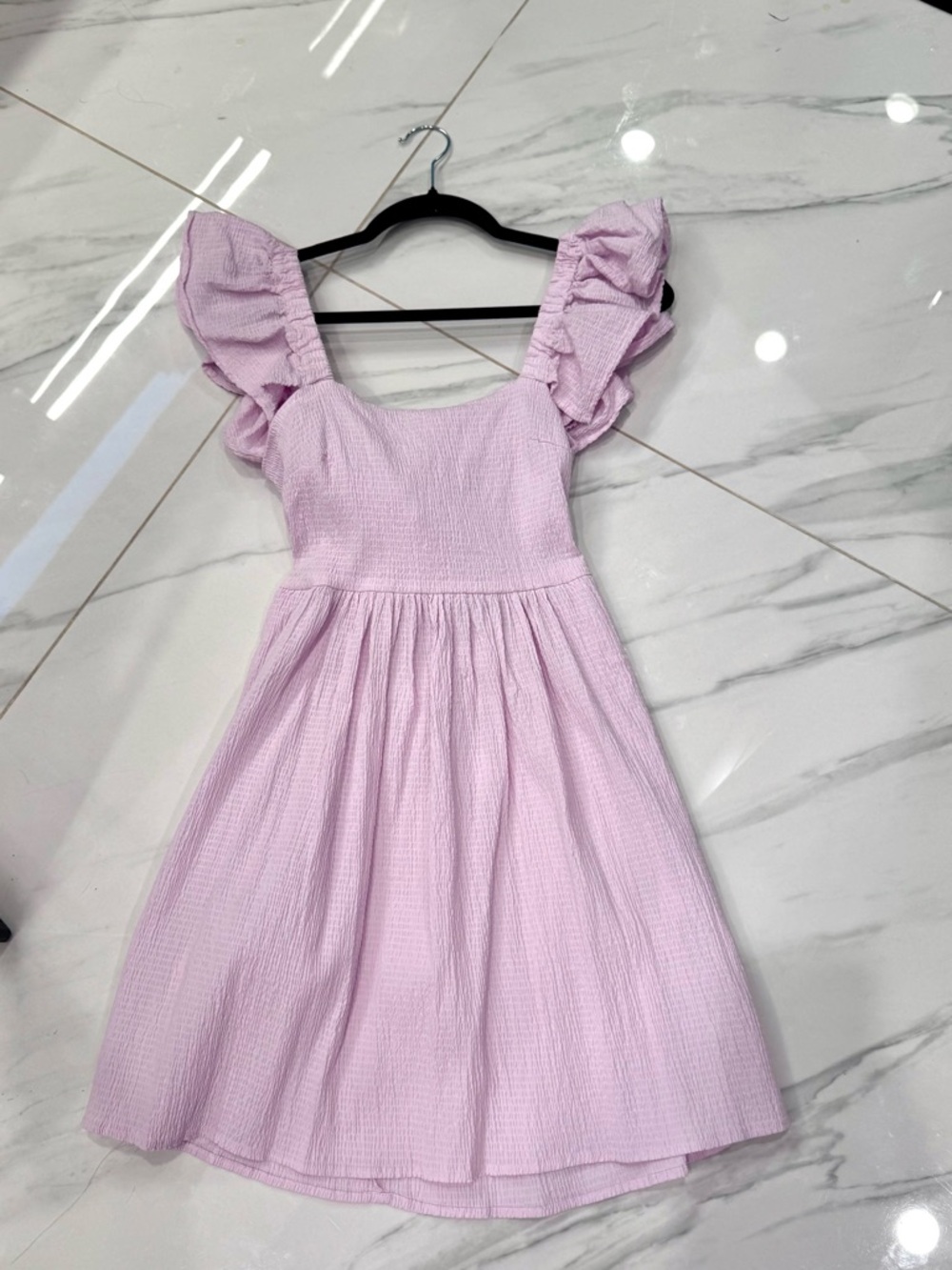 Mi Ami Lilac Ruffle Sleeve Dress, Size Small